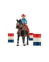 Schleich 42576 Kowbojka i wyścig wokół beczek Farm World - nr 8