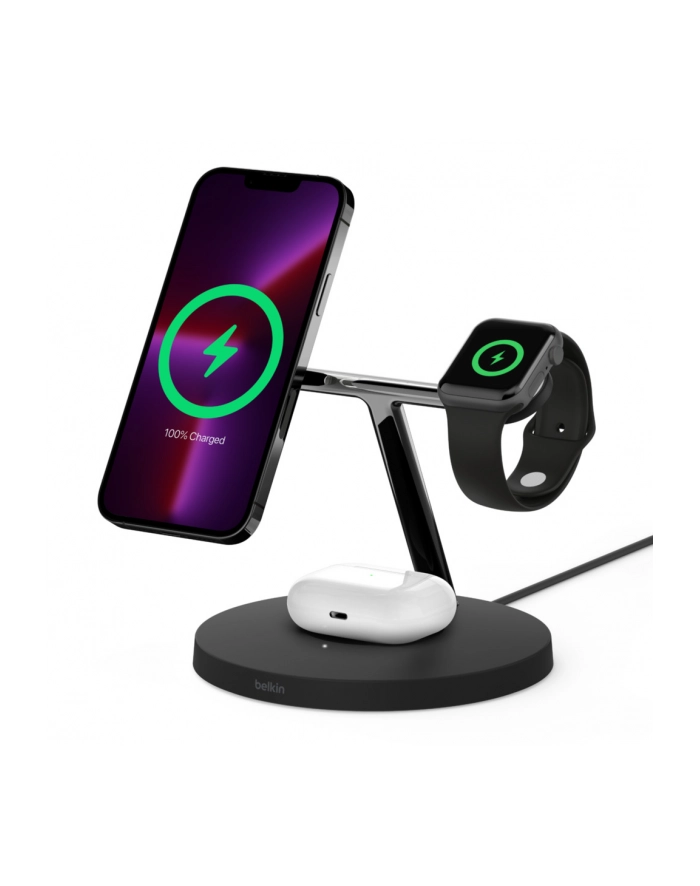belkin Bezprzewodowa podstawka ładująca BOOST CHARGE PRO 3w1 MagSafe czarna główny