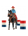 Schleich 42576 Kowbojka i wyścig wokół beczek Farm World - nr 16