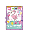 booksandfun Książeczka Flamingi. Kolorujemy i naklejamy - nr 1