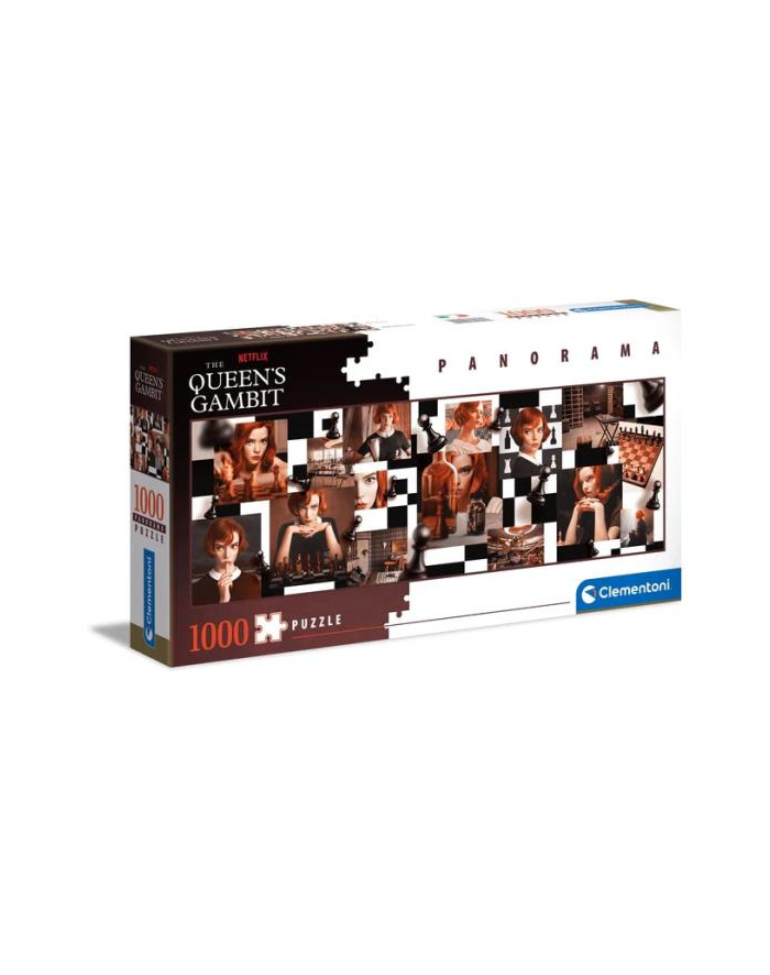 Clementoni Puzzle 1000el panorama Gambit Królowej. Queen's Gambit. Netflix 39696 główny