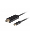 lanberg Kabel USB-C(M)->HDMI(M)0.5M 4K 60HZ czarny - nr 1
