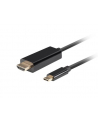 lanberg Kabel USB-C(M)-> HDMI(M)1M 4K 60HZ czarny - nr 11