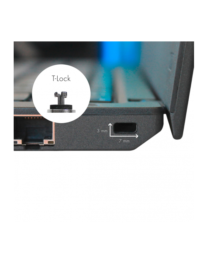 dicota Blokada laptopa Security T-Lock Ultra Slim V2 masterkeyed główny