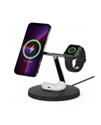 belkin Bezprzewodowa podstawka ładująca BOOST CHARGE PRO 3w1 MagSafe czarna