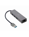 gembird Adapter USB-AM to LAN GbE Hub 3xUSB 3.0 - nr 7