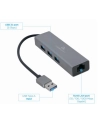 gembird Adapter USB-AM to LAN GbE Hub 3xUSB 3.0 - nr 8