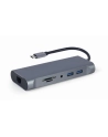 gembird Adapter USB-C Hub USB-C PD GbE VGA HDMI 3xUSB 3.1 card audio - nr 5
