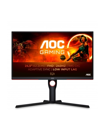 aoc Monitor 24,5 cali 25G3ZM/BK VA 240Hz HDMIx2 DPx2 Pivot