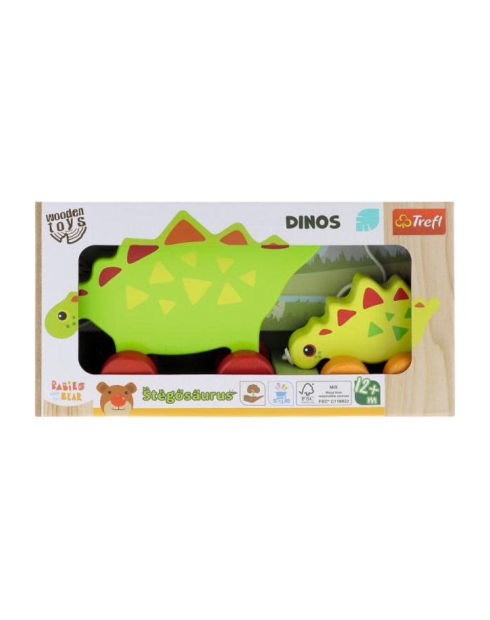 Zabawka drewniana - Dinos Stegosaurus 61747 Trefl główny