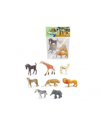 Dzikie zwierzęta zestaw figurki safari ZOO 8szt BZ7767 Bigtoys