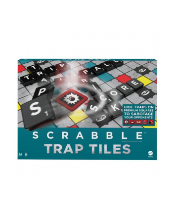 Scrabble Pułapki. Przewczerwonyne płytki gra HMK73 p6 MATTEL