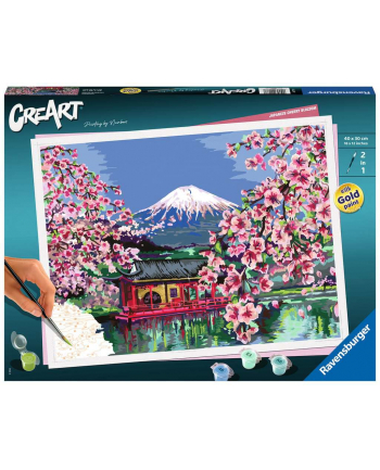 Malowanka CreArt: Kwitnąca wiśnia w Japonii 201778 RAVENSBURGER malowanie po numerach