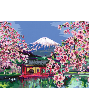Malowanka CreArt: Kwitnąca wiśnia w Japonii 201778 RAVENSBURGER malowanie po numerach