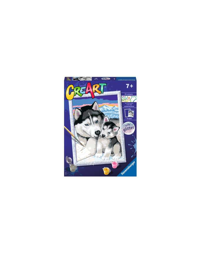 Malowanka CreArt dla dzieci: Husky 202157 RAVENSBURGER malowanie po numerach główny