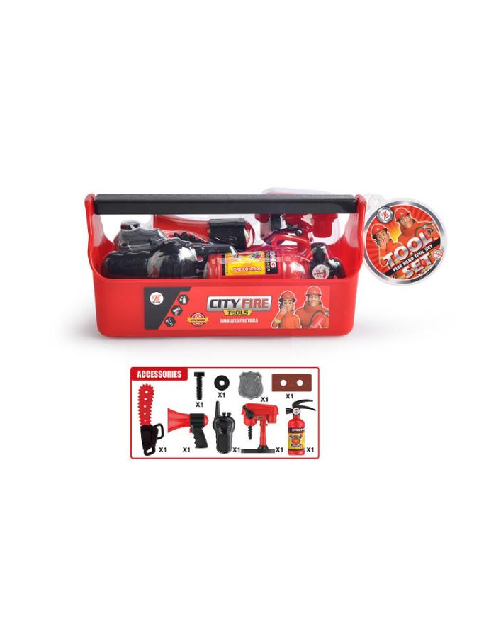 bigtoys Zestaw strażacki w skrzynce BZES1455 główny