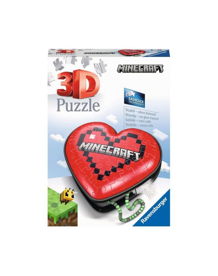 Puzzle 3D 54el Serce Minecraft 112852 Ravensburger główny