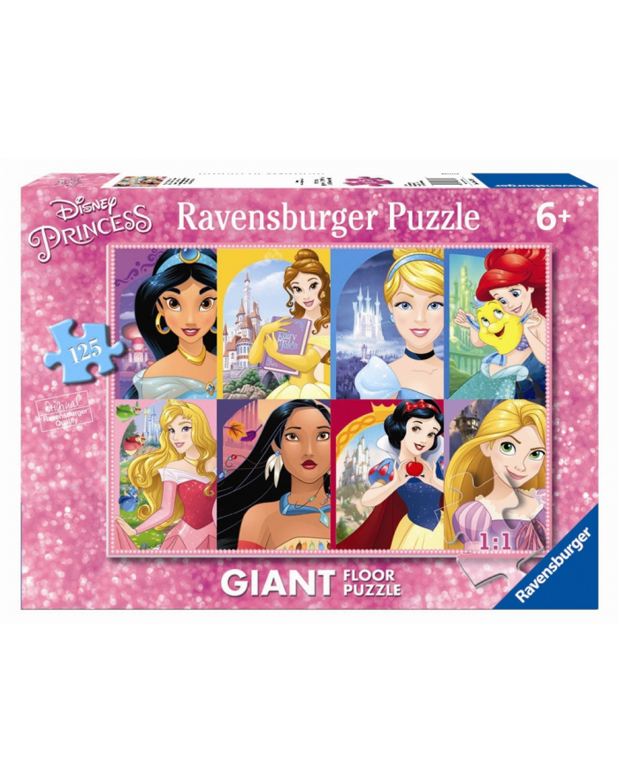 Puzzle 125el podłogowe Księżniczki. Disney Princess 097890 Ravensburger główny