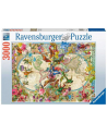 Puzzle 3000el Flora i Fauna. Mapa Świata 171170 Ravensburger - nr 1