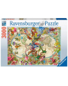 Puzzle 3000el Flora i Fauna. Mapa Świata 171170 Ravensburger - nr 2
