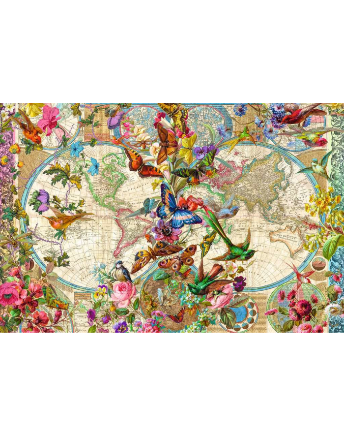 Puzzle 3000el Flora i Fauna. Mapa Świata 171170 Ravensburger główny