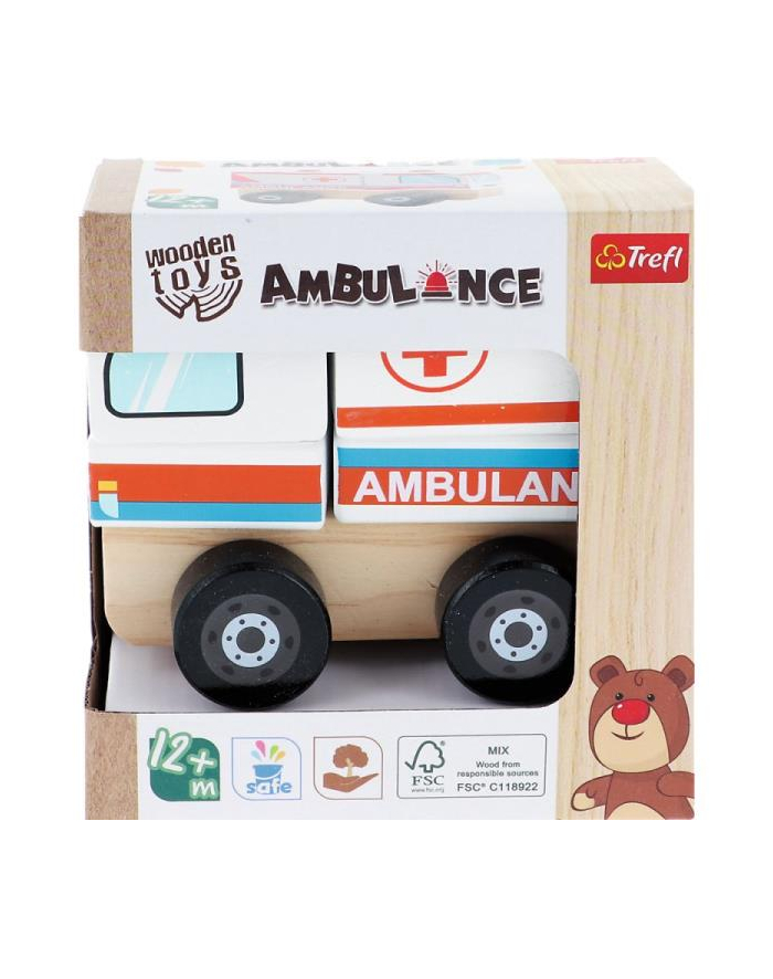 Zabawka drewniana - Ambulance Karetka 61768 Trefl główny