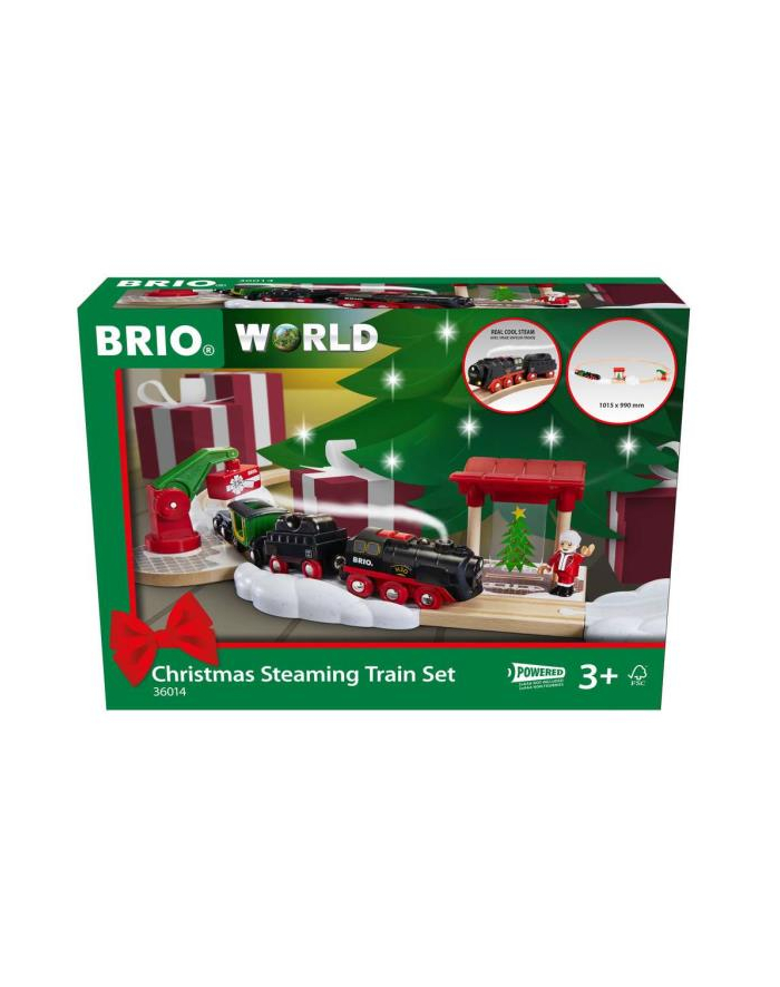 ravensburger BRIO 36014 Świąteczny Zestaw z kolejką na parę na baterię główny