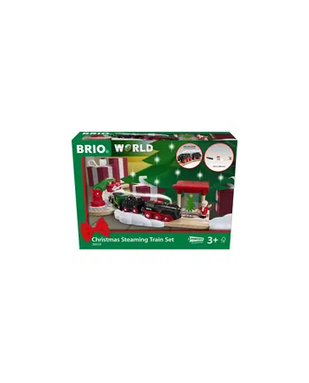ravensburger BRIO 36014 Świąteczny Zestaw z kolejką na parę na baterię