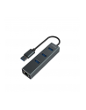 savio Hub AK-58 3-portowy USB-A 3.1 Gen 1 z adapterem RJ-45 Gigabit Ethernet, Ak-58 - nr 2