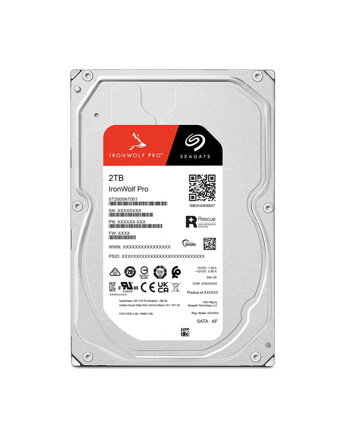seagate Dysk IronWolfPro 2TB 3.5'' 256MB ST2000NT001 główny