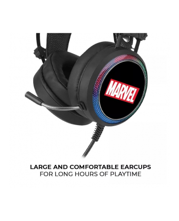 Słuchawki gamingowe 7.1  Marvel 001 Czarne
