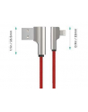 aukey CB-AL01 Red OEM nylonowy kabel USB - Lightning | 2m | wtyki 90 stopni | certyfikat MFi - nr 2
