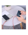 aukey CB-AL01 Red OEM nylonowy kabel USB - Lightning | 2m | wtyki 90 stopni | certyfikat MFi - nr 6