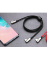 aukey CB-CMD37 Black OEM nylonowy kabel USB C - USB C | 1m | wtyki 90 stopni | 3A | 60W PD | 20V - nr 5