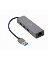 gembird Adapter USB-AM to LAN GbE Hub 3xUSB 3.0 - nr 1