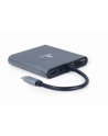gembird Adapter USB-C Hub HDMI USB-C PD VGA USB 3.0 Audio Card - nr 7