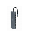 gembird Hub USB-C HDMI DP VGA 4xUSB 3.1 USB-C PD audio card reader GbE - nr 5