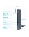 gembird Hub USB-C HDMI GbE 3xUSB 3.1 2xUSB 2.0 2xUSB-C USB-C PD Card VGA - nr 3