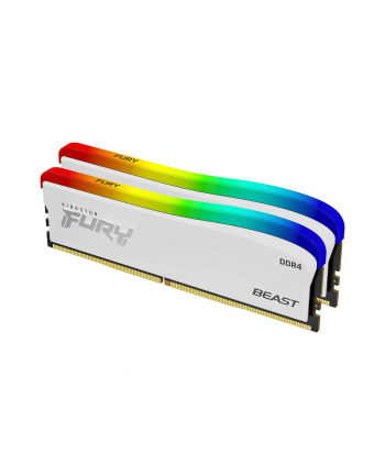kingston Pamięć DDR4 Fury Beast RGB 16GB(2* 8GB)/3200 CL16 biała
