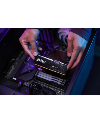 kingston Pamięć DDR5 Fury Beast RGB 32GB(2*16GB)/5600 CL36 czarna nr 1