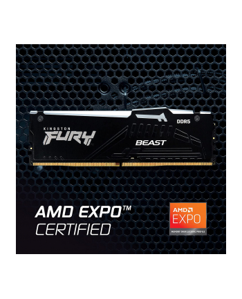 kingston Pamięć DDR5 Fury Beast RGB 32GB(2*16GB)/6000 CL36 czarna