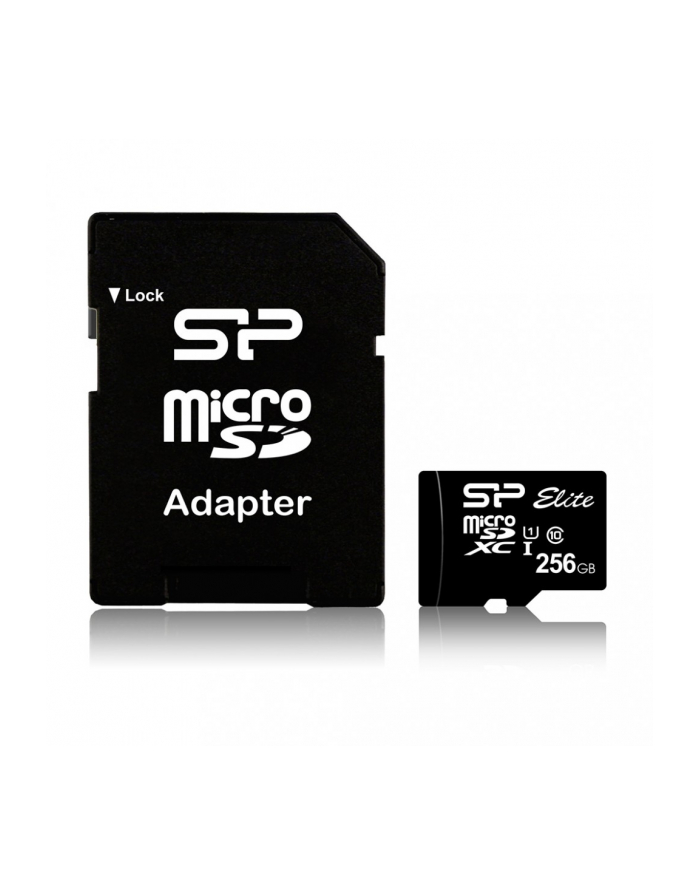 silicon power Karta microSDXC 256GB U1 10MB/S CL10 elite + adapter główny