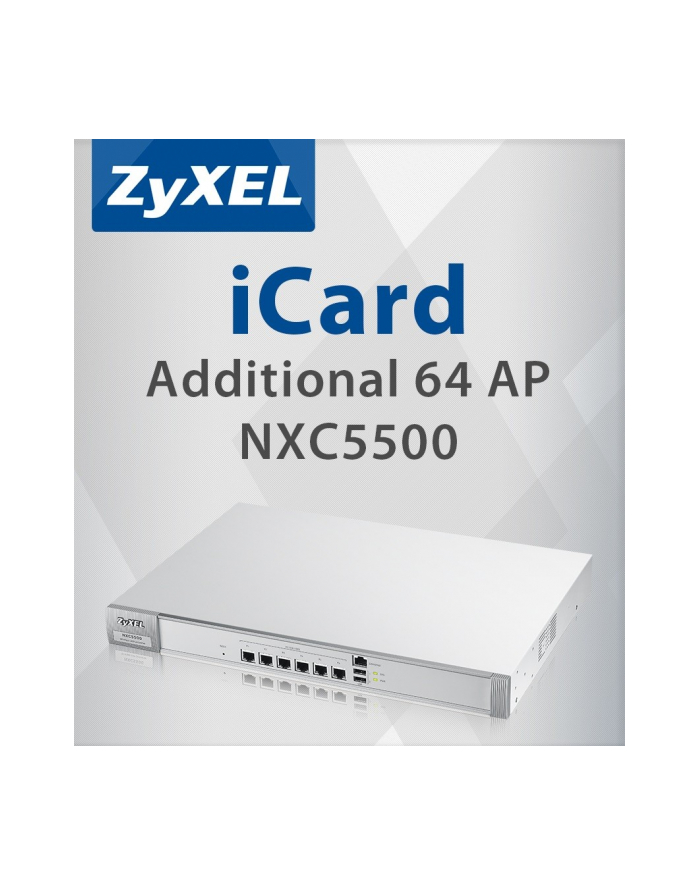 zyxel Licencja E-iCard + 64 AP do NXC5500 główny