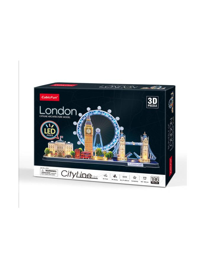 dante Puzzle 3D Londyn Cityline LED L532h Cubic Fun 20532 główny