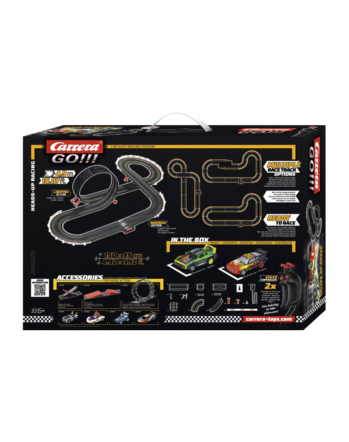 carrera toys Tor GO!!! Heads-Up Racing 4,9m Carrera 62555 główny