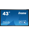 IIYAMA T4362AS-B1 4k UHD LCD 43inch 20 Points PCAP 500cd/m2 1200:1 3840x2160 AG RS232C 16GB eMMC 2GB RAM - nr 65