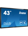 IIYAMA T4362AS-B1 4k UHD LCD 43inch 20 Points PCAP 500cd/m2 1200:1 3840x2160 AG RS232C 16GB eMMC 2GB RAM - nr 71
