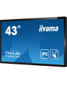 IIYAMA T4362AS-B1 4k UHD LCD 43inch 20 Points PCAP 500cd/m2 1200:1 3840x2160 AG RS232C 16GB eMMC 2GB RAM - nr 86