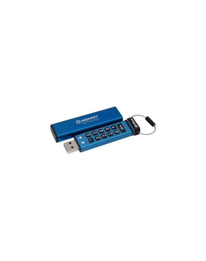 KINGSTON 64GB IronKey Keypad 200 FIPS 140-3 Lvl 3 Pending AES-256 Encrypted główny