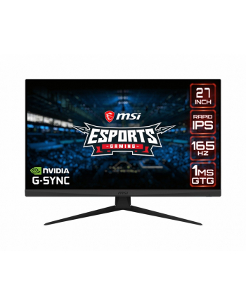 msi Monitor 27 cali Optix G273QF IPS/WQHD/165Hz/1ms